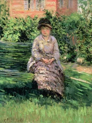Madame Renoir (1860-1915) en el Jardín de Petit-Gennevilliers, c.1891